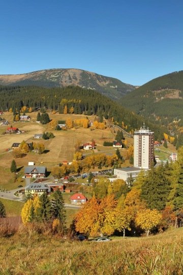 Pec pod Snezkou, autumn panorama