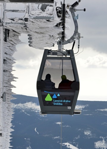 Schneekoppe und Seilbahnen