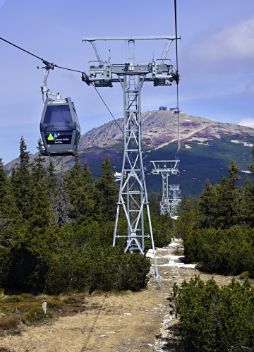 Lanová dráha Sněžka, zimní Sněžka, Krkonoše
