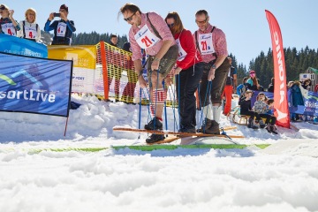 Ze Sněžky na saních, hotel Horizont, Pec pod Sněžkou
